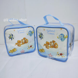 Necessaire Quadrada Cristal 15x15cm
